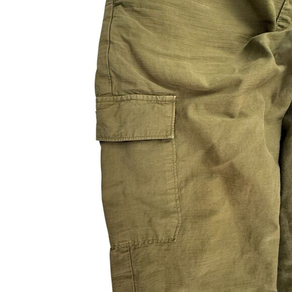Everlane Cargo Jogger Men Size Medium Organic Cotton Canvas Pant Army Green - Picture 4 of 16